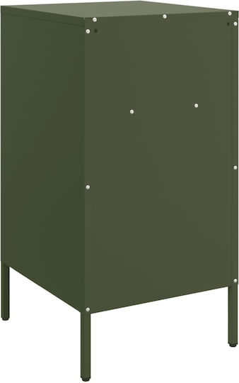 Noptiere Metalice Verzi 2buc 36x39x68cm