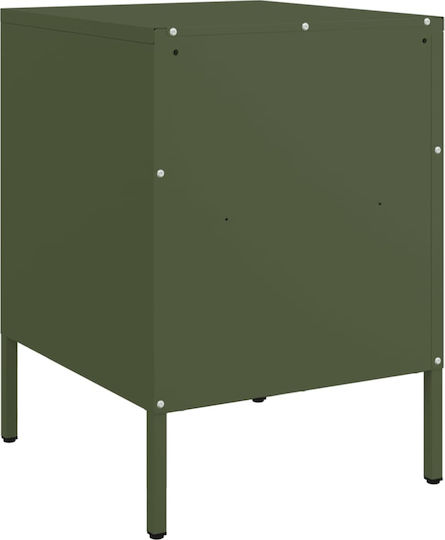 Metal Bedside Tables Green Set of 2 36x39x50.5cm