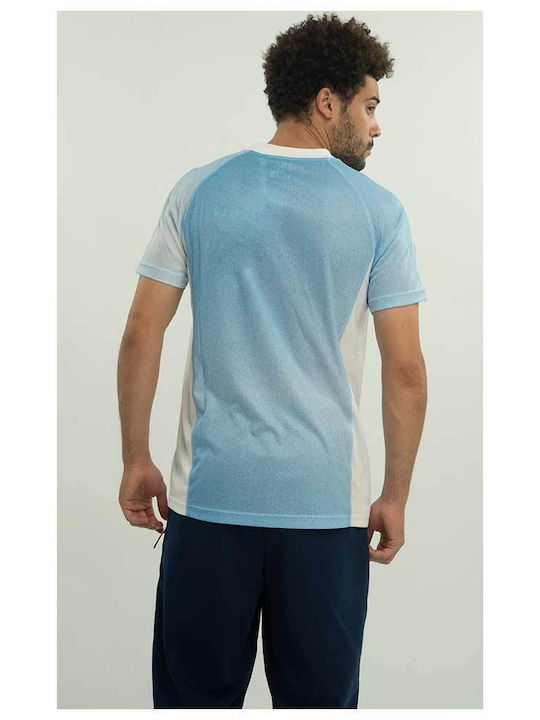 4F Men's Short Sleeve T-shirt Light Blue