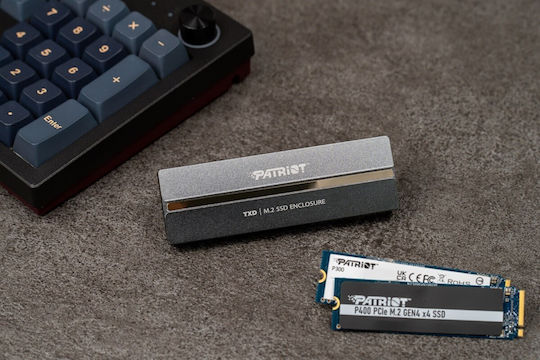 Patriot Case for Hard Drive M.2 SATA III with Connection Type-C Gray
