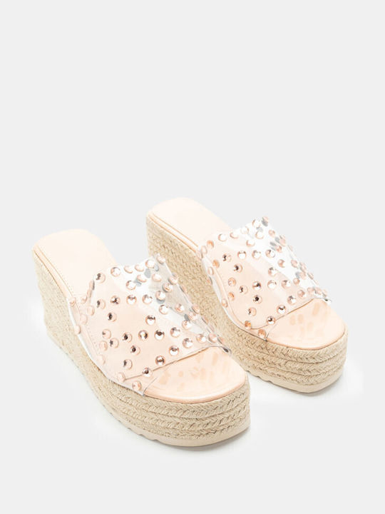 Luigi Women's Platform Espadrilles Beige