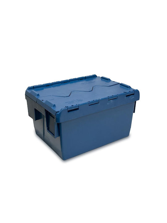 Green City International Plastic Storage Box with Lid Blue 95lt 1pcs
