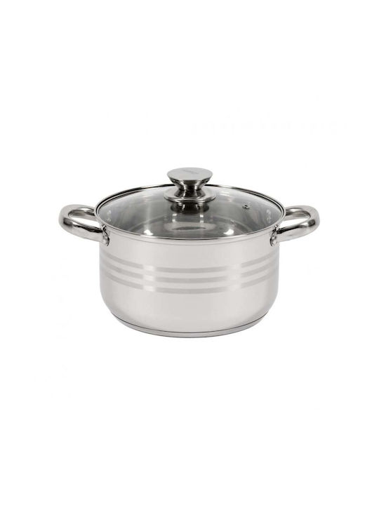 Heinner Myra Deep Stainless Steel Pot 4.5lt / 22cm