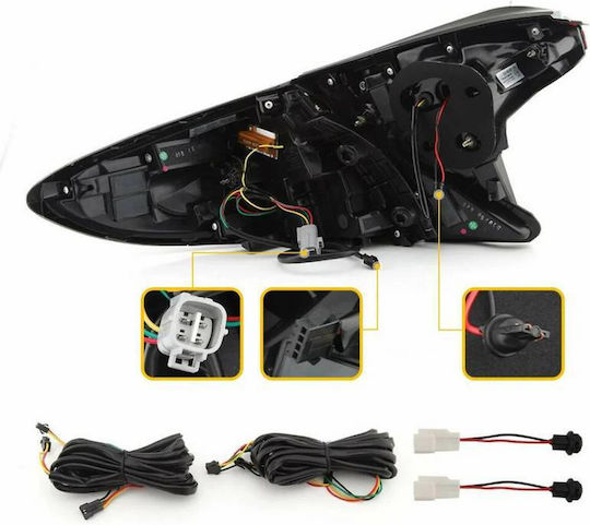 Carner Toyota C-HR 2016-2019 LED Taillights Set 2 Pieces