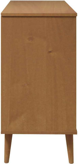 Comoda pentru Dormitor Molde cu 6 sertare Maro 113x40x80buc
