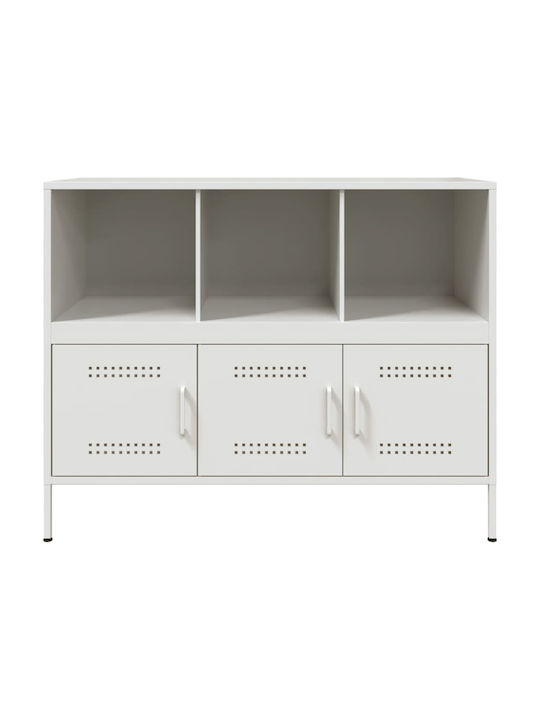 Sideboard made of Metal Olive Green 100.5x39x79cm