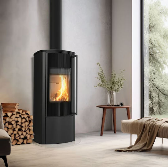 Kratki Ceramică Soba pe lemne 5.5kW Alb
