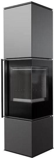 Kratki Ceramic Wood Stove 7.3kW Black