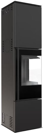 Kratki Ceramic Wood Stove 7.3kW Black