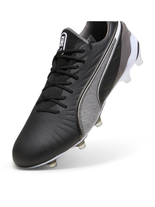 PUMA King Ultimate Ποδοσφαιρικά Παπούτσια με Τάπες FG/AG Μαύρα