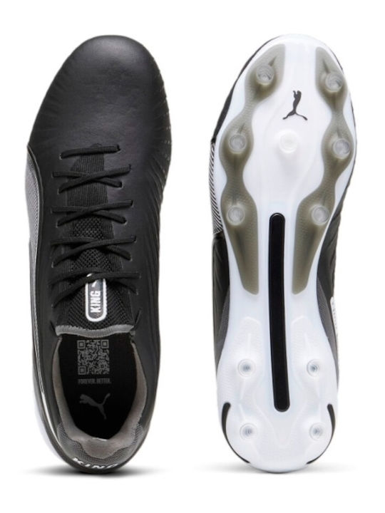 PUMA King Ultimate Ποδοσφαιρικά Παπούτσια με Τάπες FG/AG Μαύρα