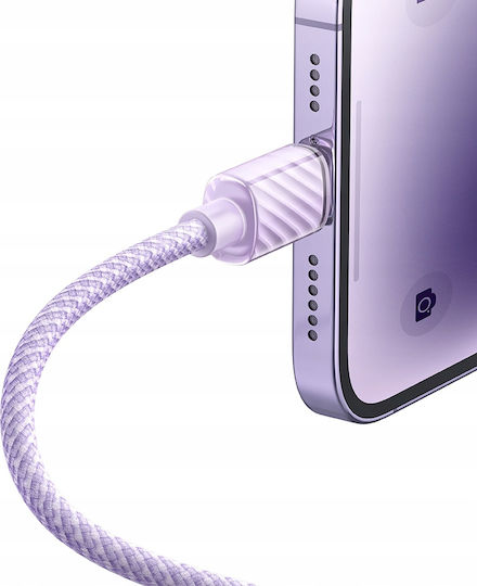 Mcdodo Braided USB-A to Lightning Cable Μωβ 1.2m (CA-3642)
