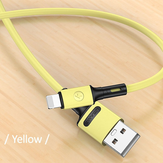 Usams SJ434 USB-A to Lightning Cable Yellow 1m (SJ434USB03)
