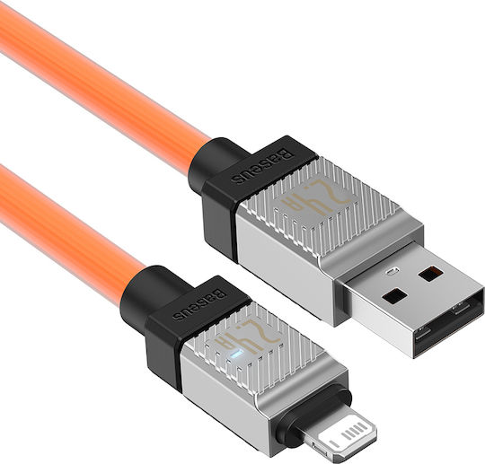 Baseus CoolPlay USB-A to Lightning Cable Πορτοκαλί 2m (CAKW000507)