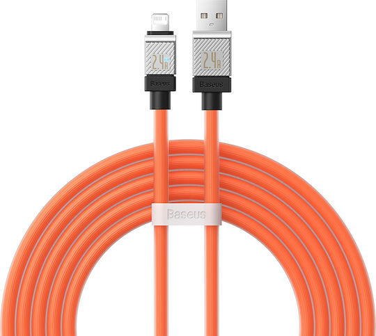 Baseus CoolPlay USB-A to Lightning Cable Πορτοκαλί 2m (CAKW000507)