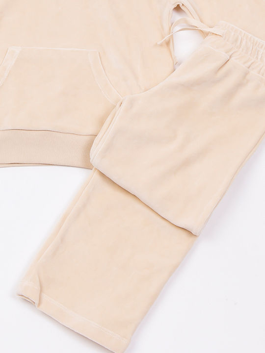 Trax Kids Sweatpants Set Beige