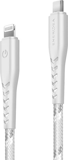 Energea C94 Braided USB-C to Lightning Cable White 1.5m