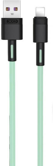 XO NB-Q166 USB to Lightning Cable Πράσινο 1m (16.005.0092)