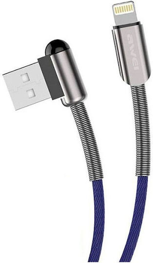 Awei CL-24 Braided USB-A to Lightning Cable Black 2m