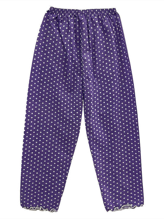 Ustyle Kids Pyjamas Summer Cotton Purple