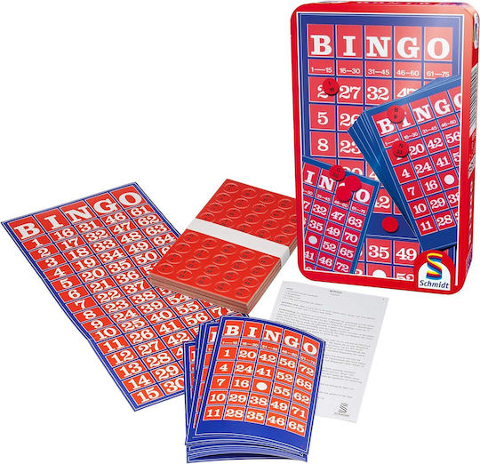 Επιτραπέζιο Παιχνίδι Bingo Aluminium Box για 3-10 Παίκτες 8+ Ετών (EN) Schmidt Spiele