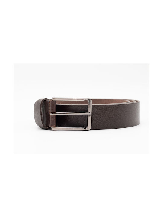 Savas Men's Leather Belt Brown