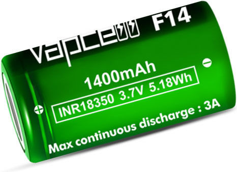 Vapcell Презареждаща батерия 18350 1400mAh 3.6V 1бр