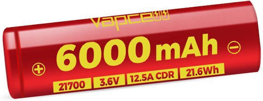 Vapcell Baterie Reîncărcabilă 21700 6000mAh 3.6V 1buc