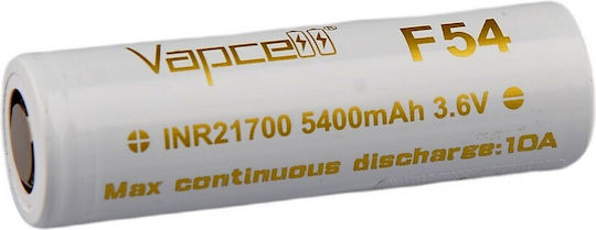 Vapcell Презареждаща батерия 21700 5400mAh 3.6V 1бр