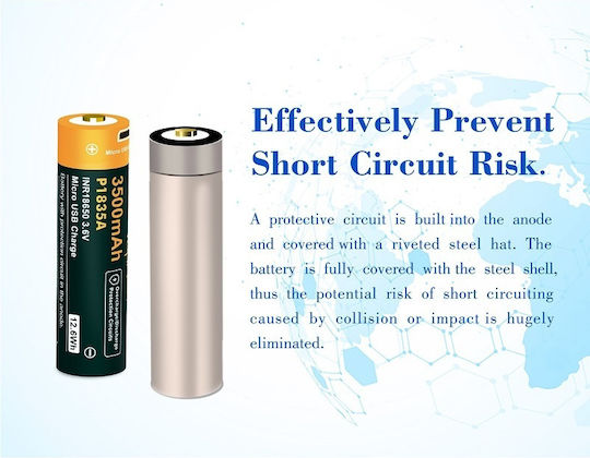 Vapcell Rechargable Battery 18650 3500mAh 3.6V 1pcs