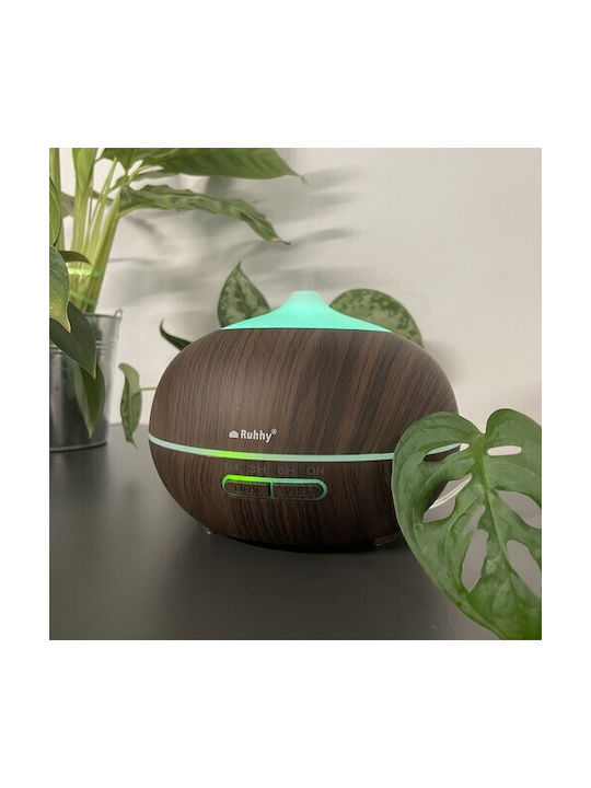 Ruhhy LED Aromatherapie-Diffusor Braun 400ml