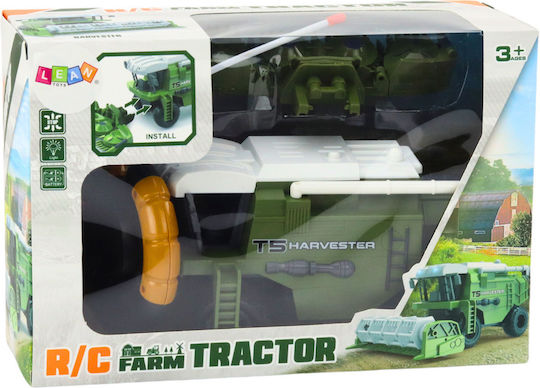 Lean Toys Combine Harvester Remote Controlled Toy Green