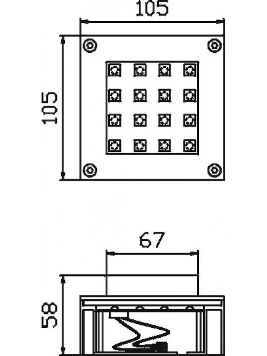DIL Στεγανό Σποτ LED 1.6W DIL Στεγανό Σποτ LED 1.6W