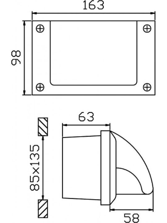 Wandmontierte Außenleuchte mit integriertem LED-Grau IP54 520182919332 Wandmontierte Außenleuchte mit integriertem LED-Grau IP54 520182919332