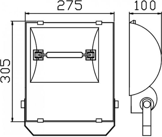 DIL Waterproof Spotlight Black DIL Waterproof Spotlight Black