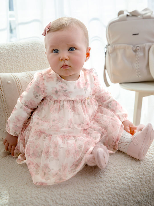 Children's Dress Long Sleeve Tulle Rouge