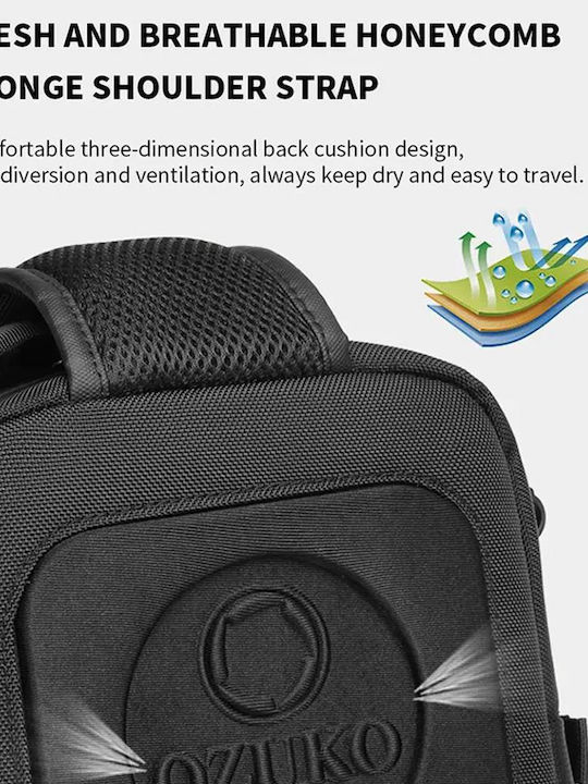 Ozuko 9585 Wasserdichte Laptoptasche Für Laptop 15.6" In Schwarz Farbe