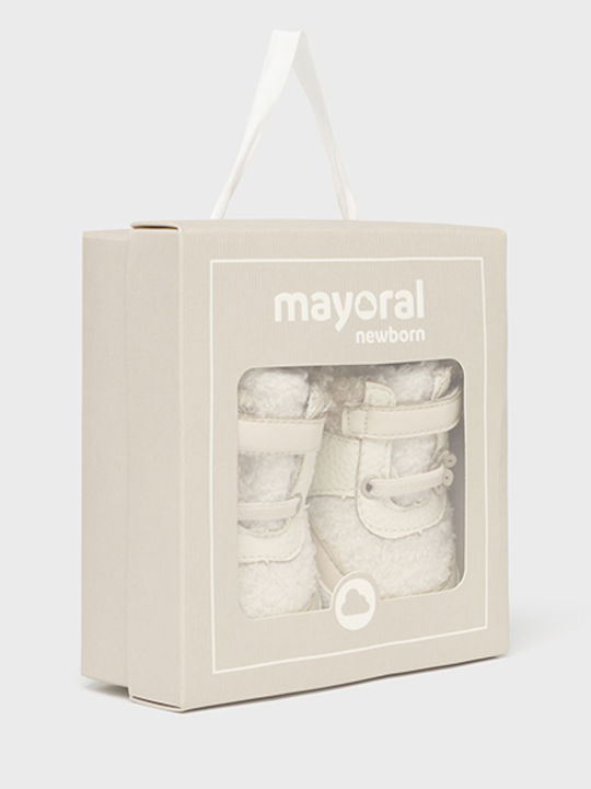 Mayoral Soft-Sole Baby Boots Beige