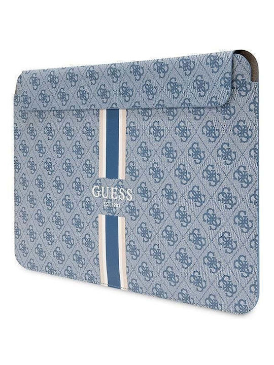 Guess 4G Printed Stripes Laptop Case 16" Blue