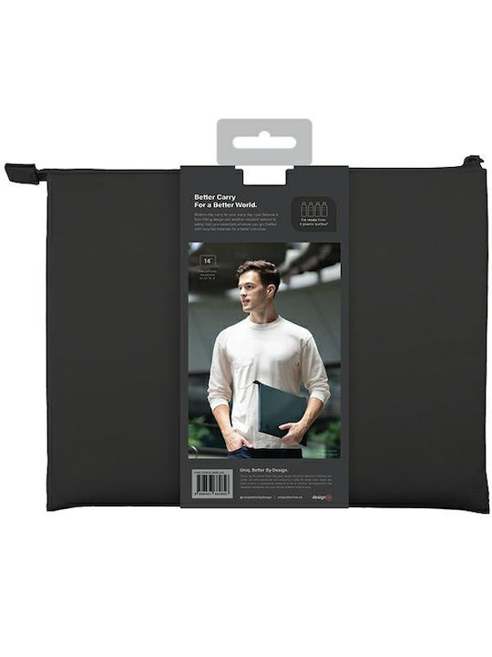 Uniq Αδιάβροχη Θήκη για Laptop 14" σε Μαύρο χρώμα UNIQ-LYON(14)-MNBLACK