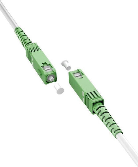 Goobay Fiber Optic Cable SC-APC 2m White 1pcs