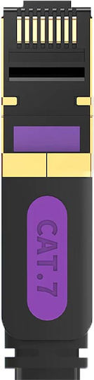 Vention Flaches U/UTP Kat.7 (10Gbps) Netzwerkkabel Ethernet 1,5m Schwarz
