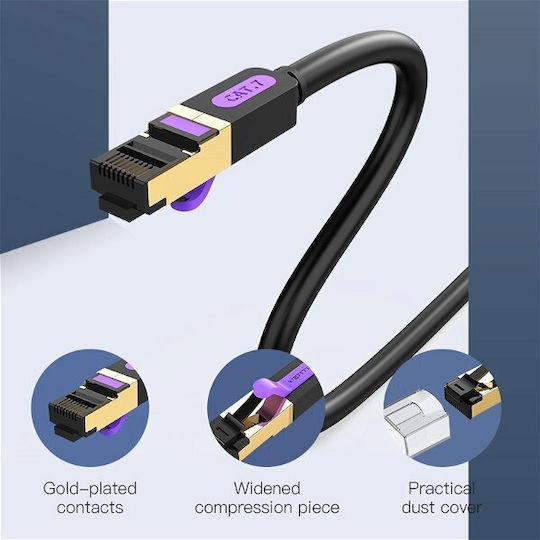 Vention S/FTP Cat.7 (10Gbps) Network Cable Ethernet 3m Black