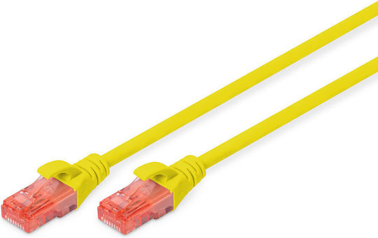 Digitus U/UTP Cat.6 Ethernet Network Cable 0.25m Yellow 1pcs