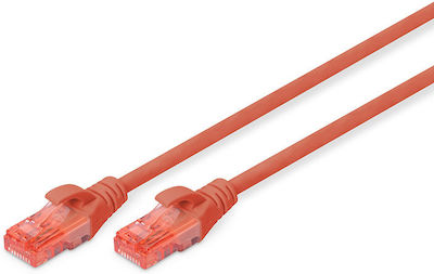 Digitus U/UTP Cat.6 Ethernet Network Cable 1m Red 1pcs