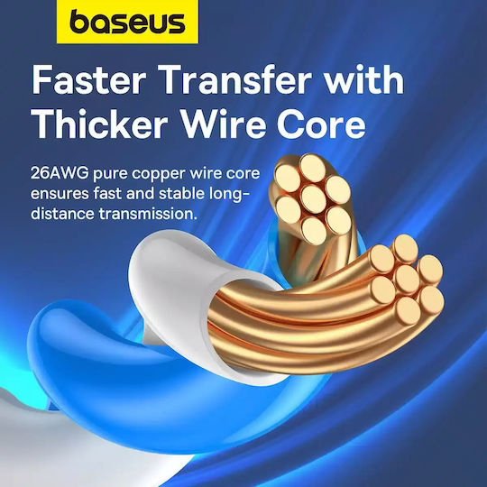Baseus U/UTP Cat.6 (Gigabit) Netzwerkkabel Ethernet 0.5m Blau