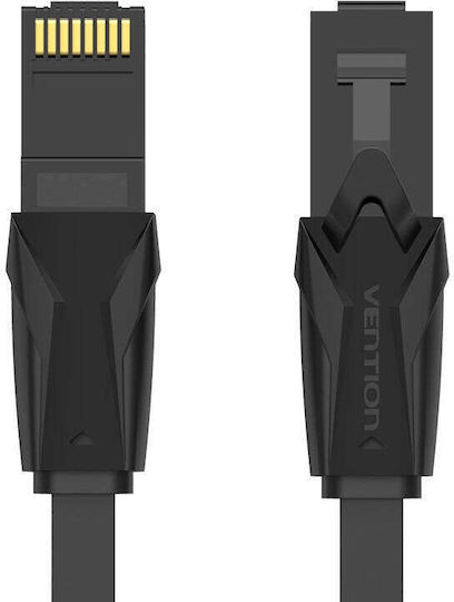Vention Flat U/UTP Cat.6 Ethernet Network Cable 2m Black