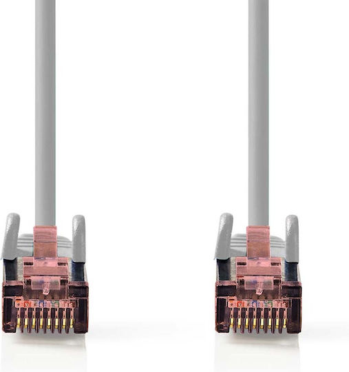 Nedis U/UTP Cat.6 (Gigabit) Καλώδιο Δικτύου Ethernet 10m Γκρι