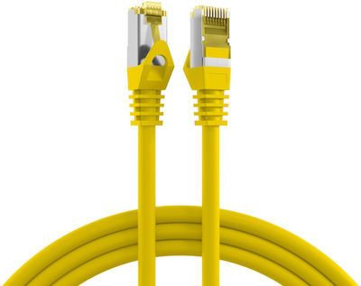 EFB S/FTP Cat.6a Ethernet Network Cable 2m Yellow 1pcs