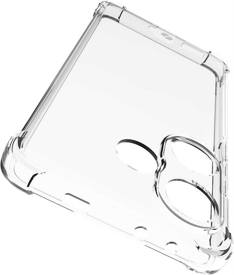 Spacecase Anti-shock Back Cover Σιλικόνης 1mm με Λουράκι Διάφανο (Xiaomi Poco F6)